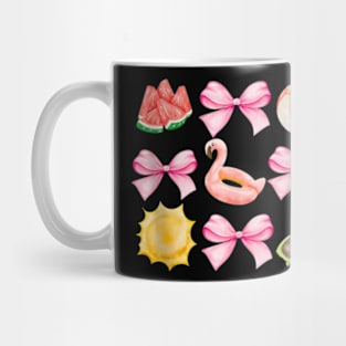 Coquette Bow Summer Vacation Hawaii Beach Family Matching Mug